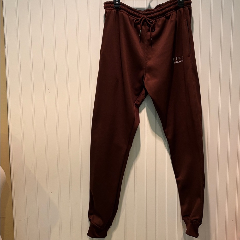 NWT SPERGO Maroon Sweatpants Size XL